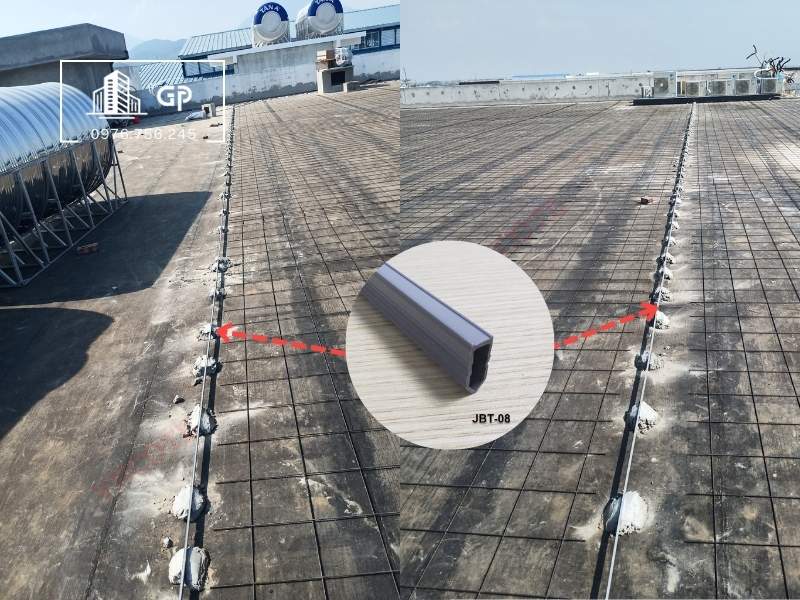 Nẹp khe co giãn sàn bê tông JBT08