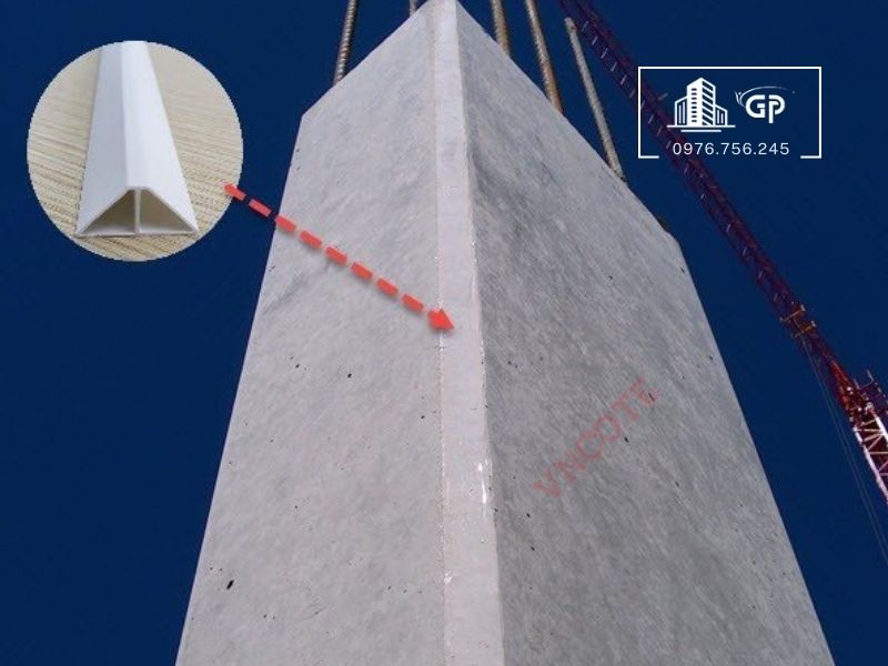 Hoàn thiện thi công nẹp tam giác T30