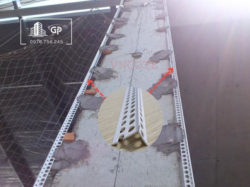 Nẹp nhựa trát góc TG10V