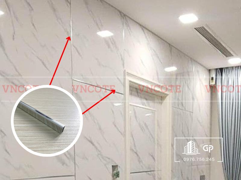 Ảnh thi công nẹp inox