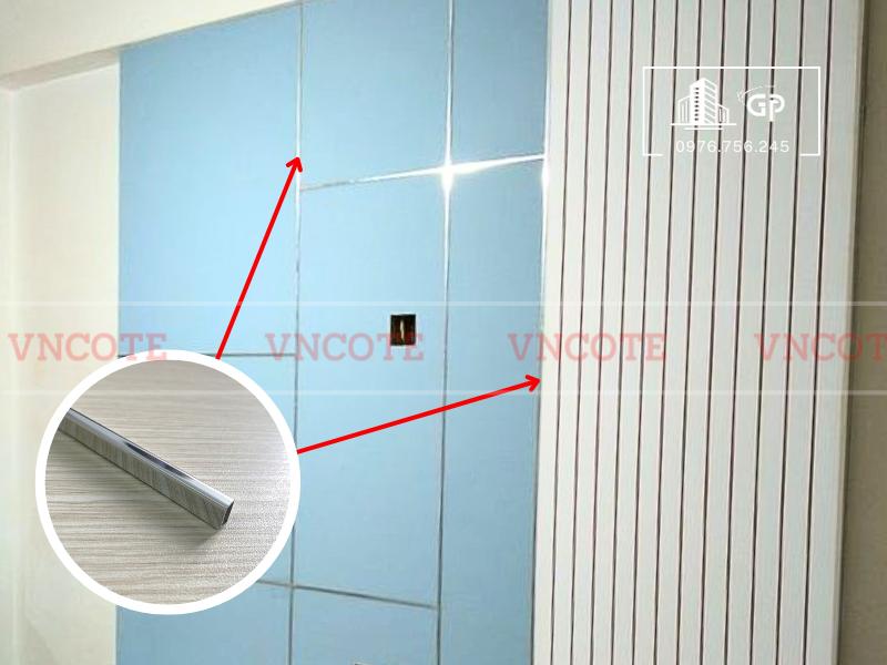 Ảnh thi công nẹp inox