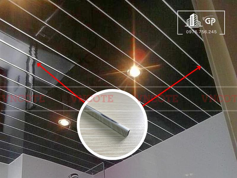 Ảnh thi công nẹp inox