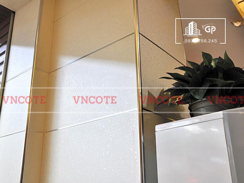 Nẹp nhôm bo góc tròn vàng bóng