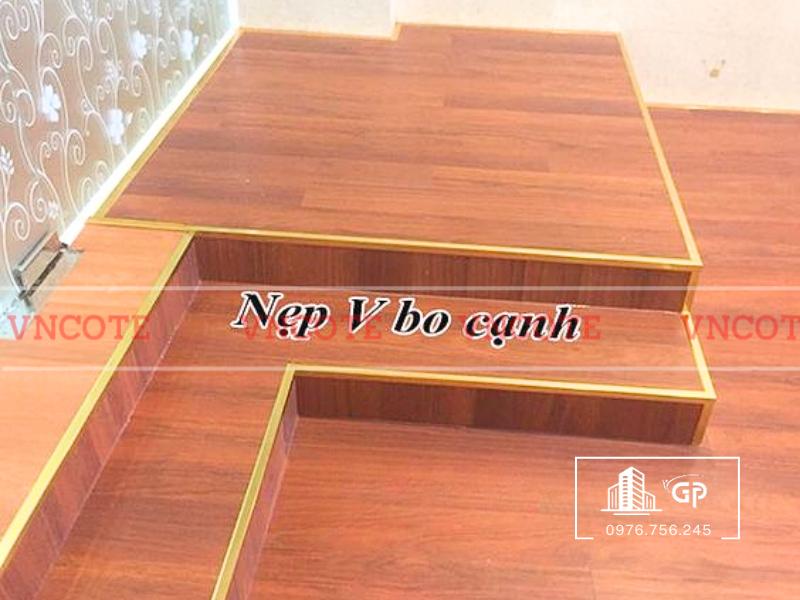 Nẹp nhôm V10 vàng mờ