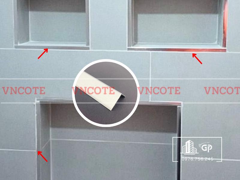 Thanh nhôm chữ V 20x20mm màu trắng bóng