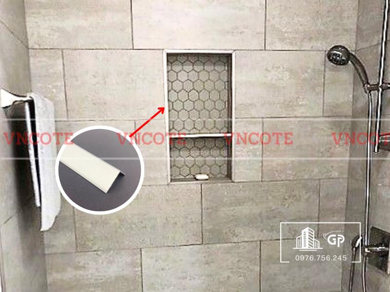 Thanh nhôm chữ V 20x20mm màu trắng bóng