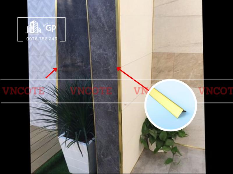 Thanh nhôm V20 vàng mờ