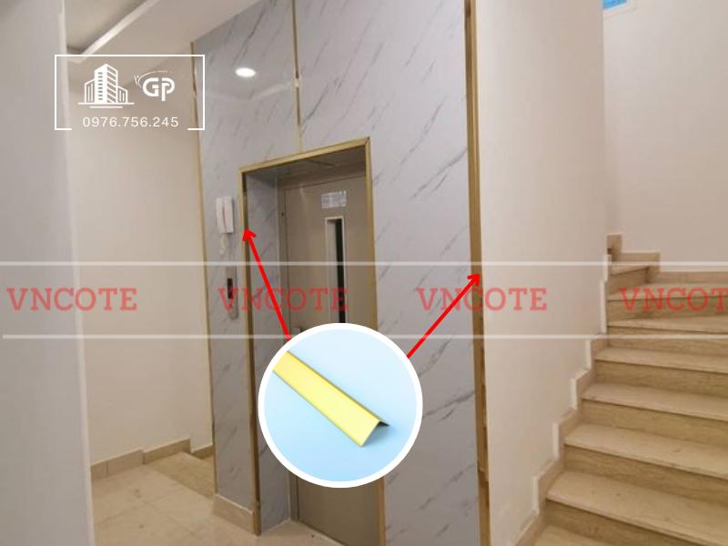 Thanh nhôm V20 vàng mờ