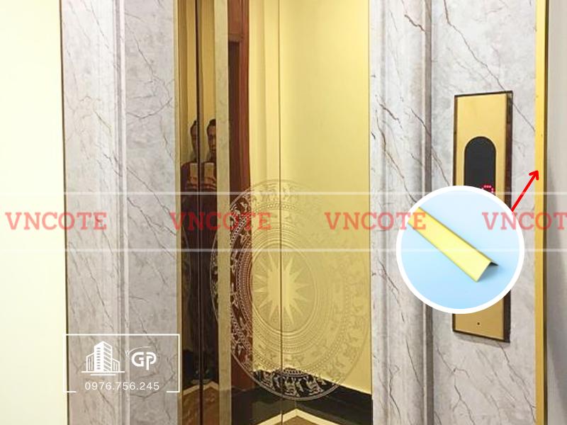 Thanh nhôm V20 vàng mờ