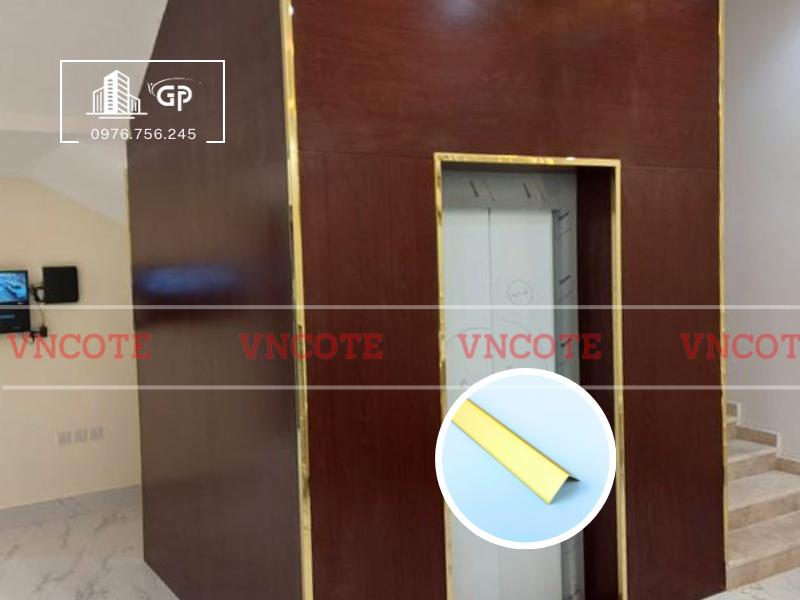 Thanh nhôm V20 vàng mờ