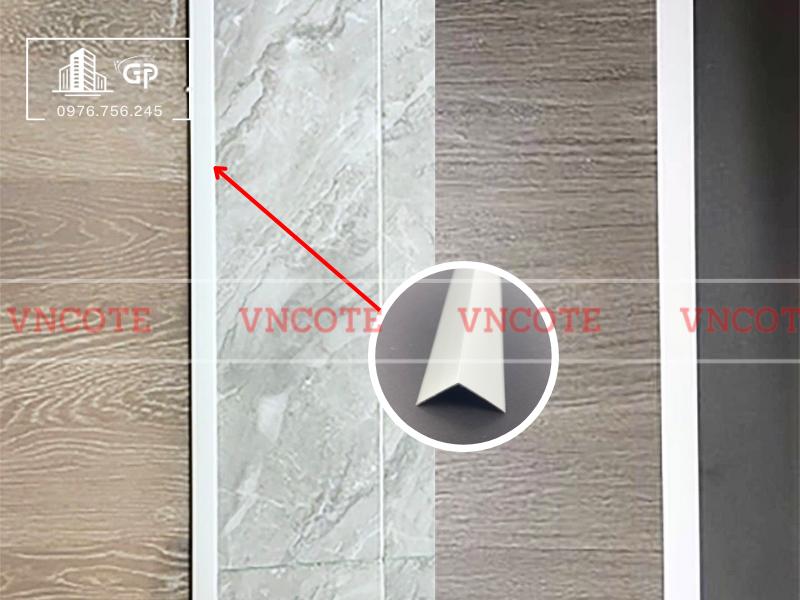 Nẹp nhôm V30 trắng mờ