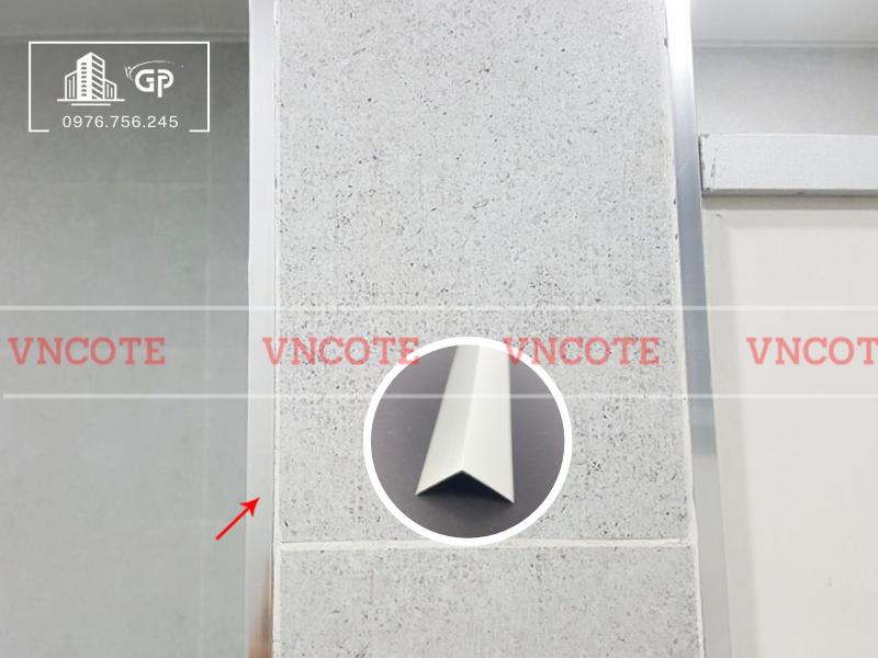 Nẹp nhôm V30 trắng mờ