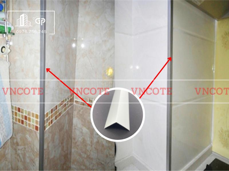 Nẹp nhôm V30 trắng mờ