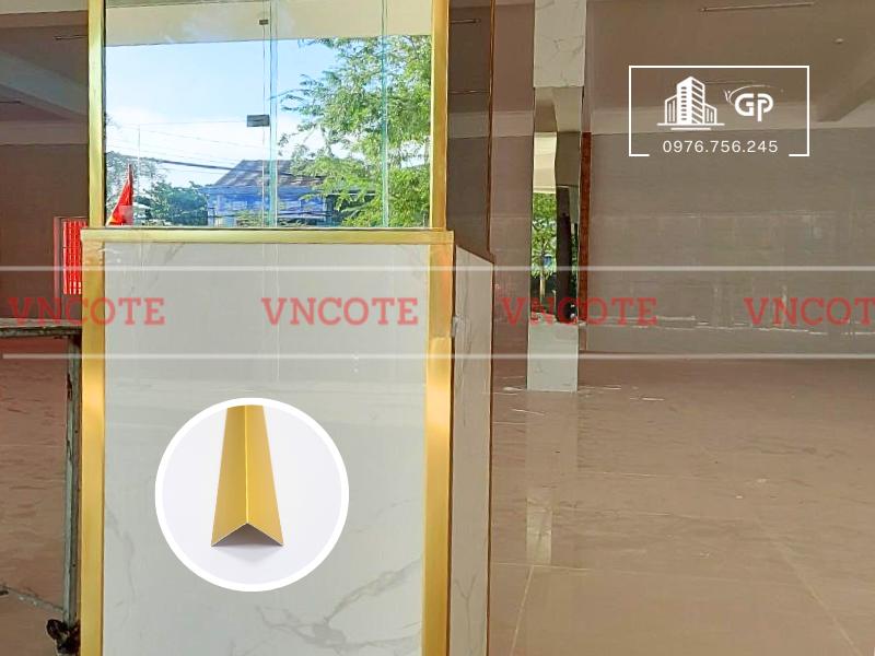 Nẹp nhôm V30 vàng mờ