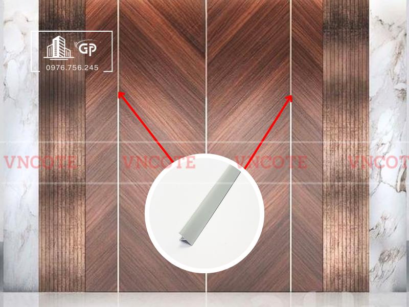 Nẹp nhôm T15 trắng mờ