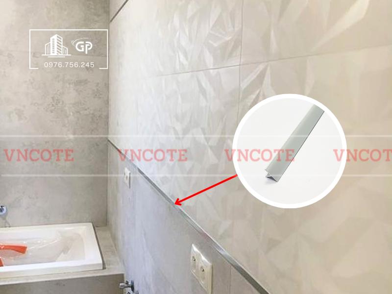 Nẹp nhôm T15 trắng mờ