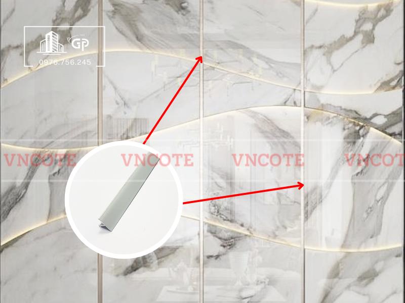 Nẹp nhôm T15 trắng mờ