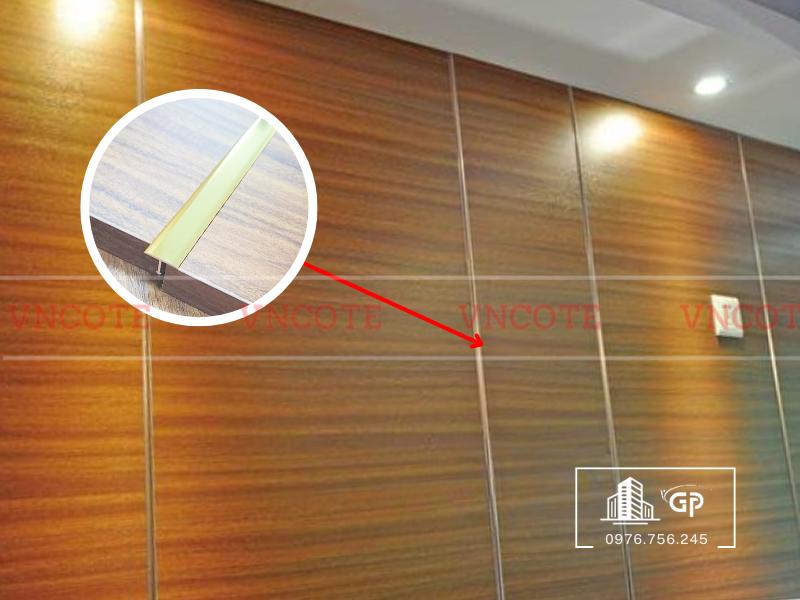 Nẹp nhôm T15 vàng bóng