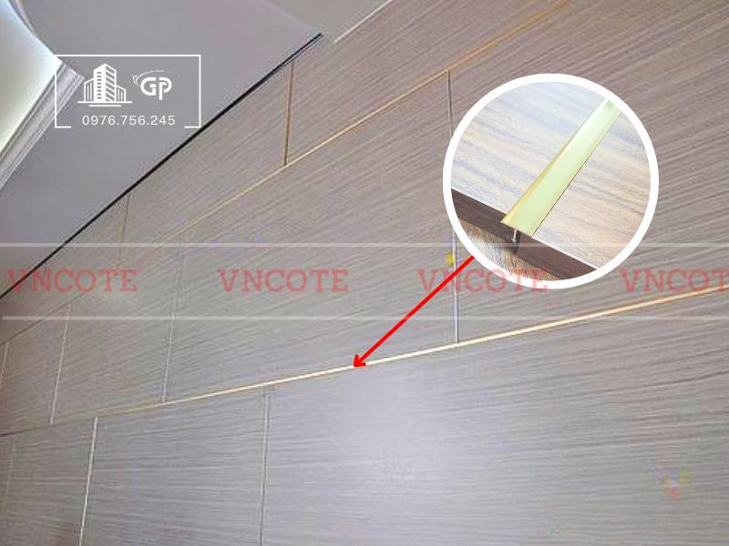 Nẹp nhôm T15 vàng bóng