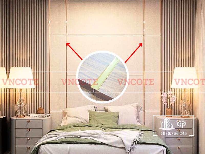 Nẹp nhôm T15 vàng bóng