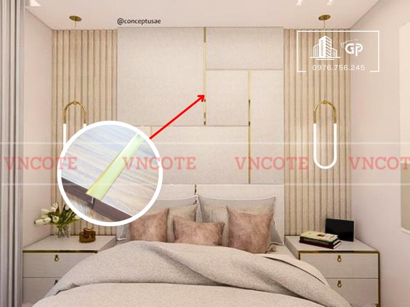 Nẹp nhôm T15 vàng bóng