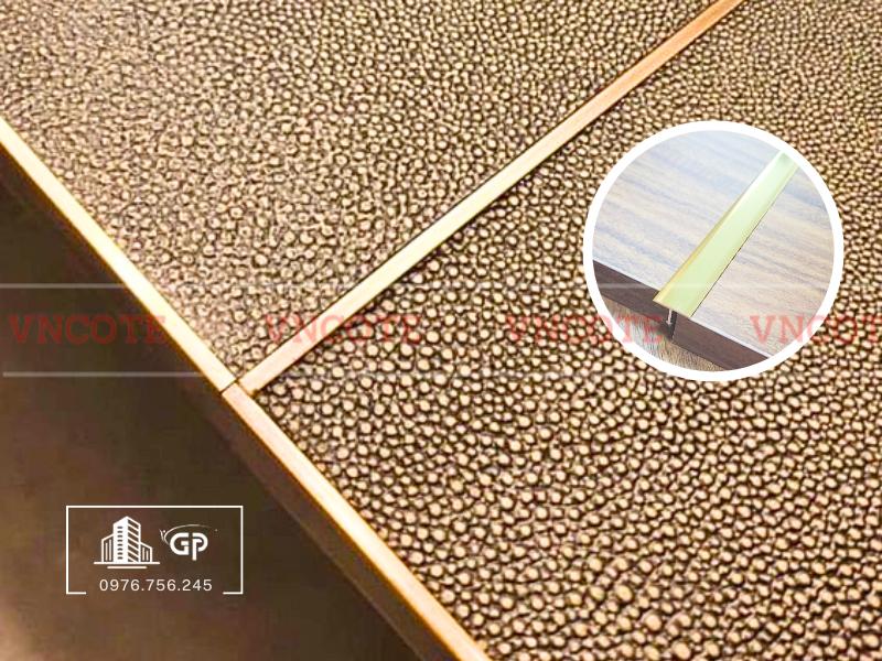 Nẹp nhôm T15 vàng bóng