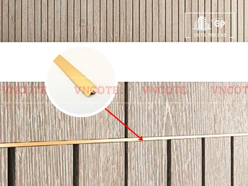 Nẹp nhôm T15 vàng mờ