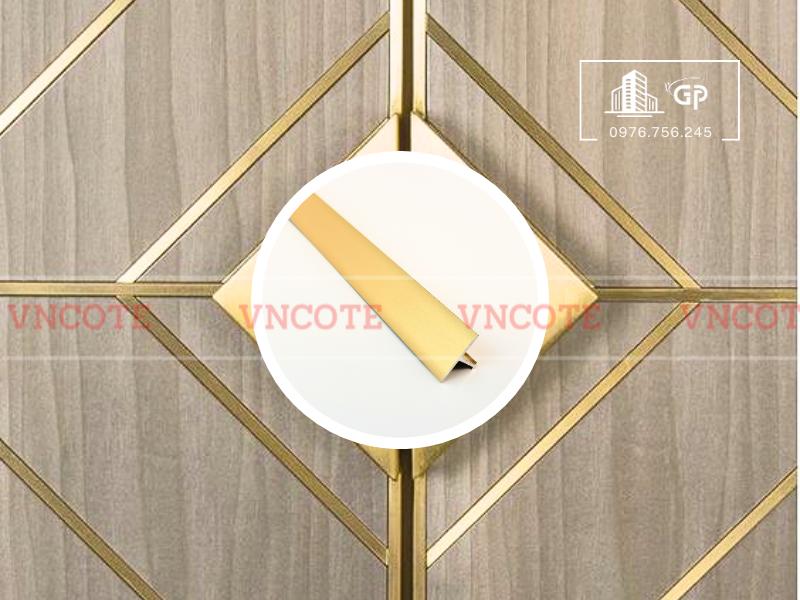 Nẹp nhôm T15 vàng mờ