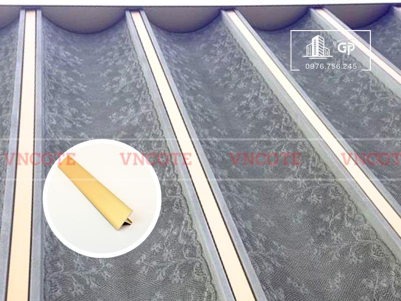 Nẹp nhôm T15 vàng mờ