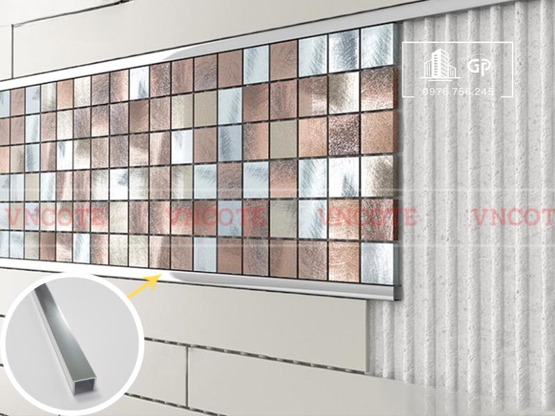 Hình ảnh thi công nẹp nhôm U10