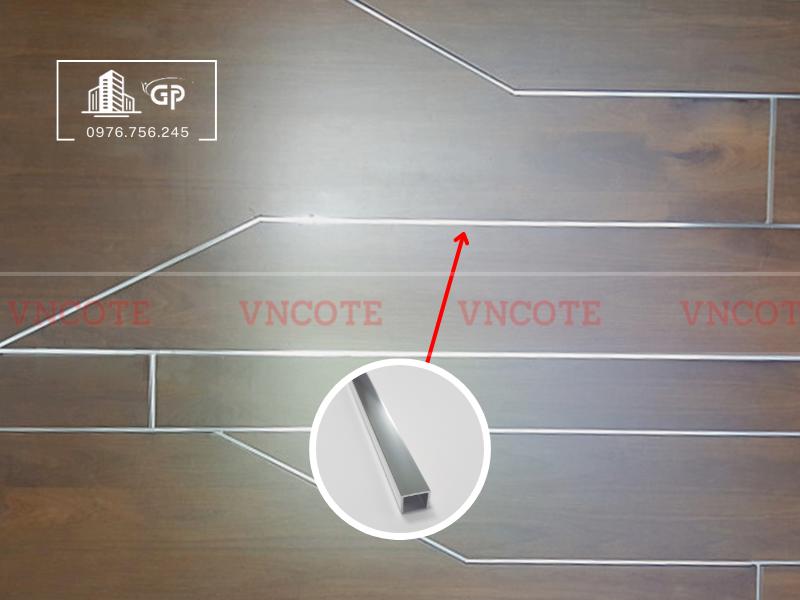 Hình ảnh thi công nẹp nhôm U10