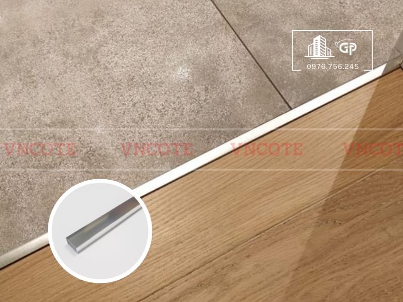 Nẹp nhôm U20 trắng bóng