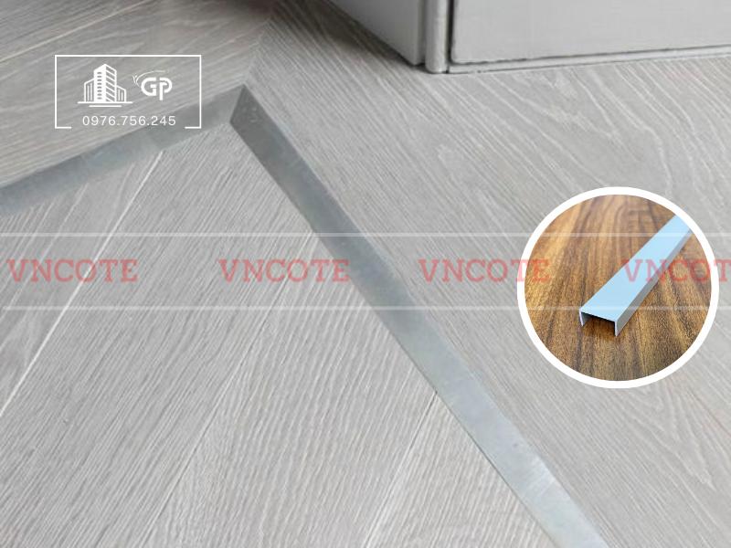 Nẹp nhôm U20 trắng mờ