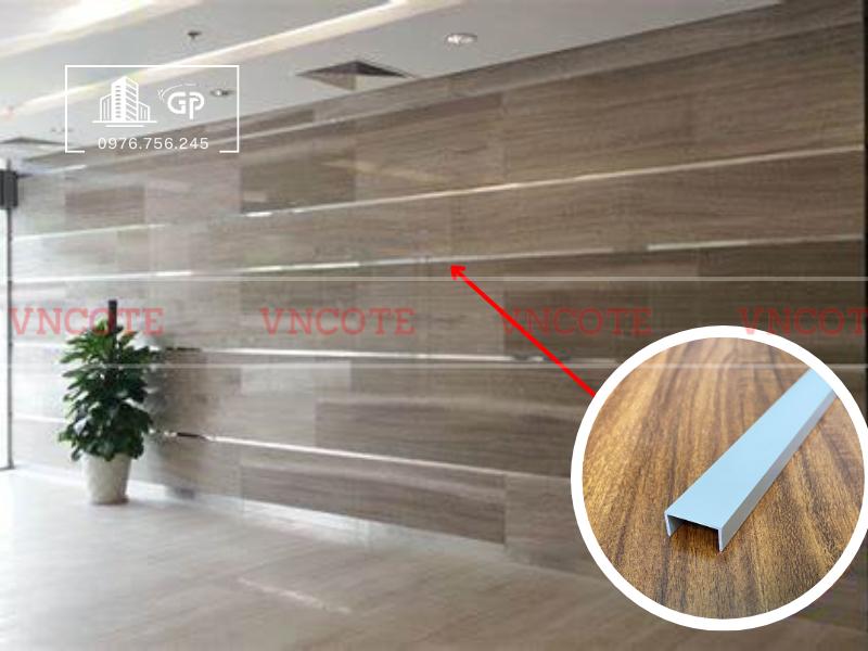 Nẹp nhôm U20 trắng mờ