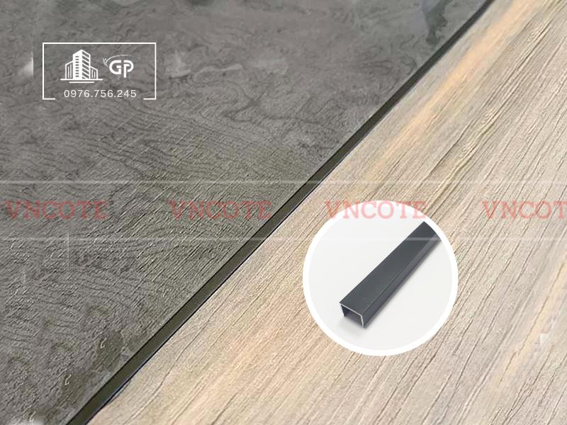 Nẹp nhôm U10 đen mờ