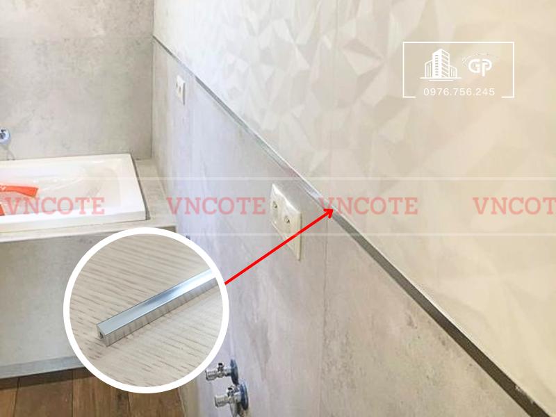 Nẹp nhôm u5 trắng bóng