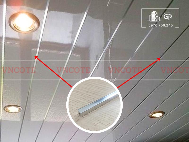 Nẹp nhôm u5 trắng bóng