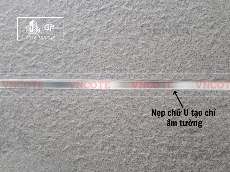 Nẹp nhôm u5 trắng bóng