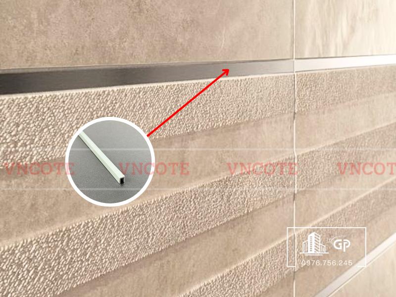 Nẹp nhôm U5 trắng mờ