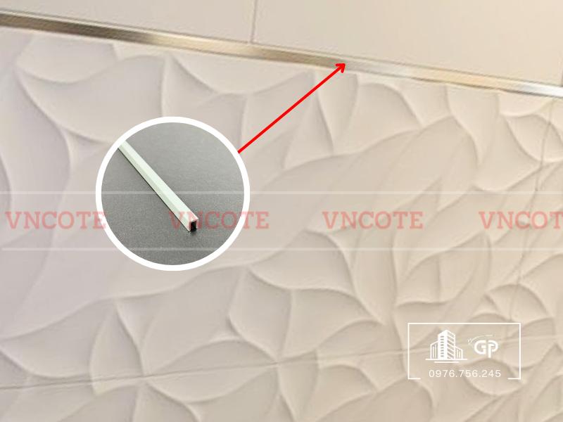 Nẹp nhôm U5 trắng mờ