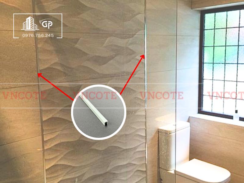 Nẹp nhôm U5 trắng mờ