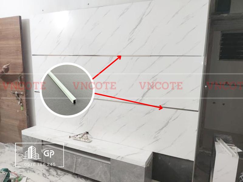 Nẹp nhôm U5 trắng mờ