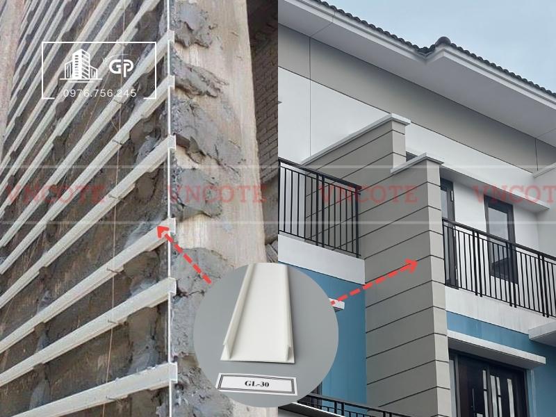 Nẹp chỉ âm tường GL30