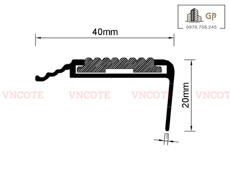 Nẹp cầu thang DE-1
