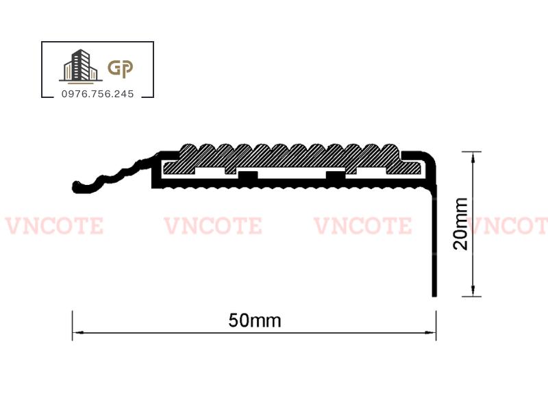 Nẹp chỉ cầu thang NYSN1