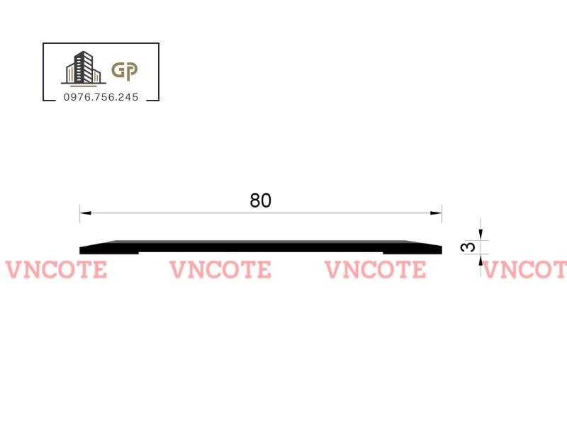 Khe nhôm co giãn bê tông KCG-80