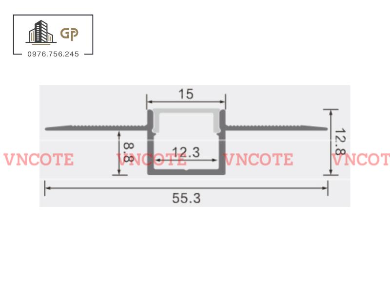 Thanh nhôm đèn led định hình