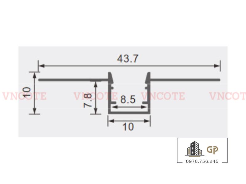 Thanh nhôm đèn led định hình JL-10W