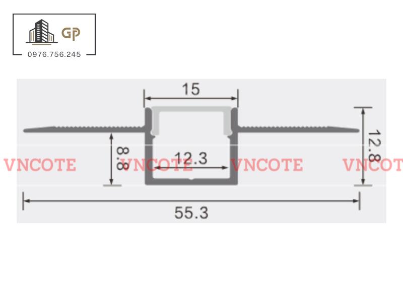Thanh nhôm đèn led định hình
