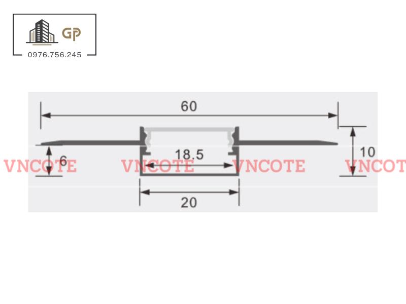 Thanh nhôm đèn led định hình